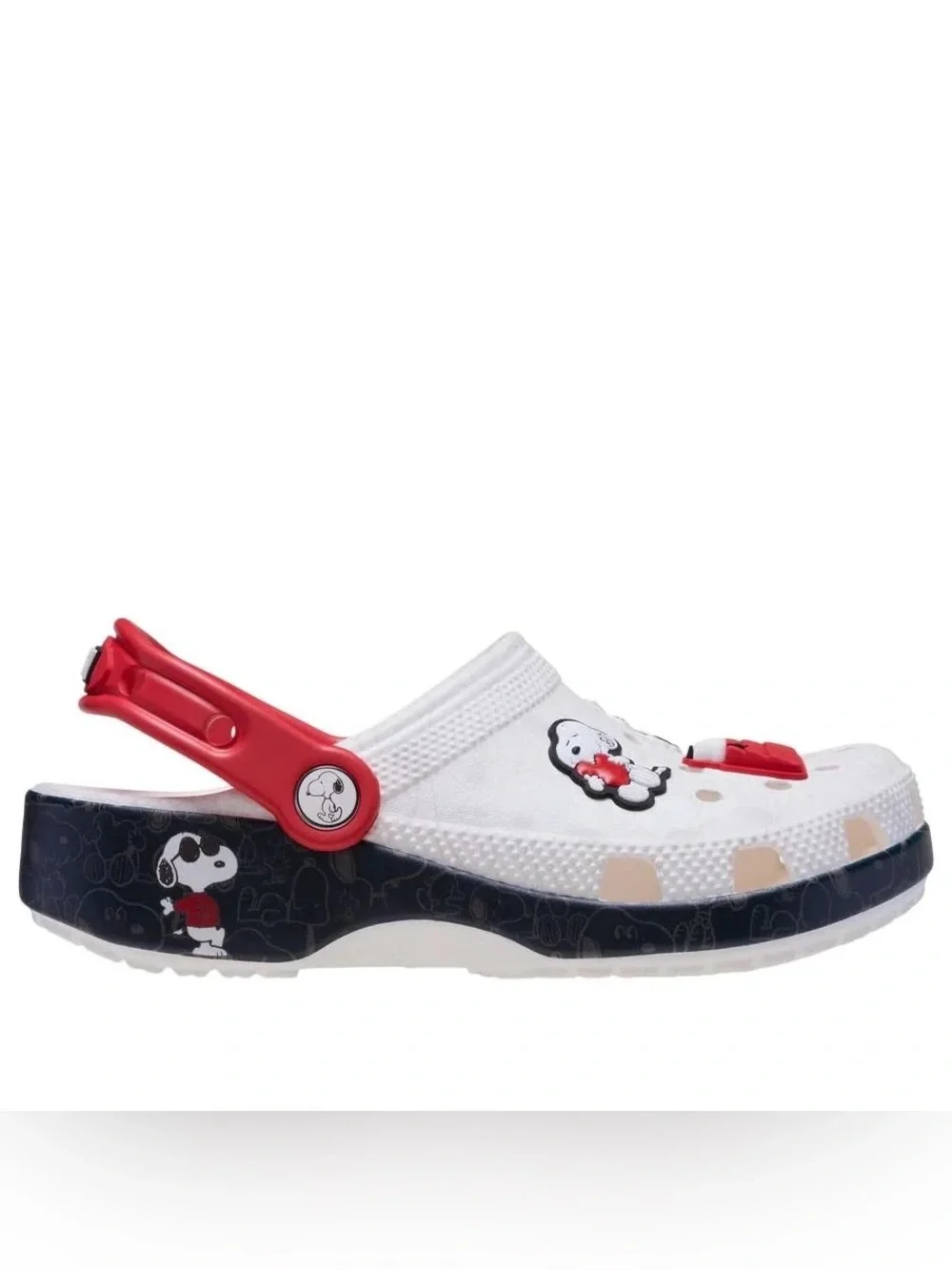 Crocs x Peanuts Snoopy Classic Clog 'White Black' 211125-90H ps size